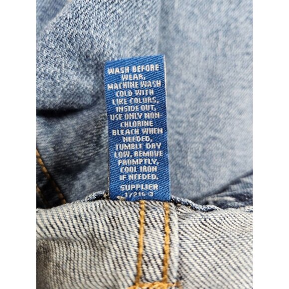 (3/$35) Arizona Jean Co Size 21 Distressed High Rise Curvy Denim Blue Mom Jeans - Picture 6 of 11